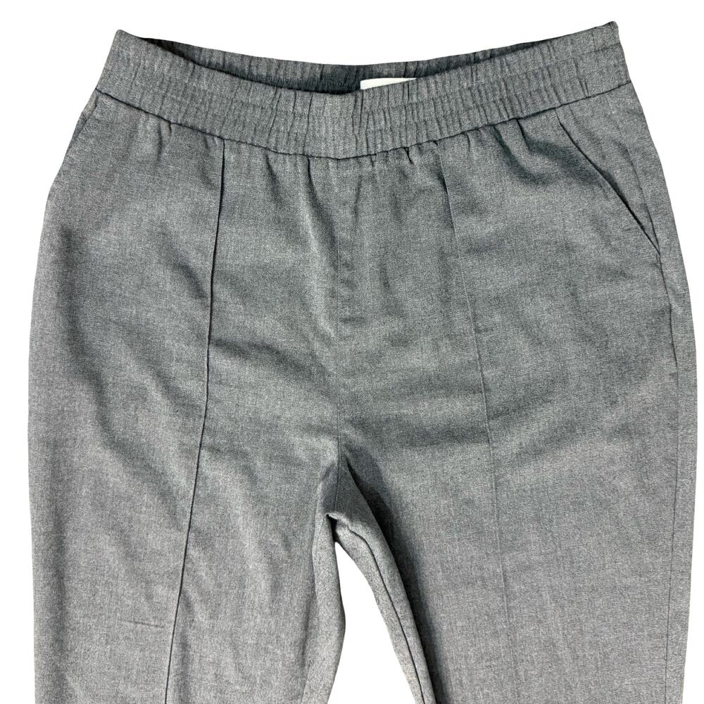 Abercrombie & Fitch Gray Pull On Tapered Leg Front Seam Work Pants Trousers Sz L - Picture 9 of 11